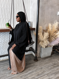 Pleated Two Toned Abaya